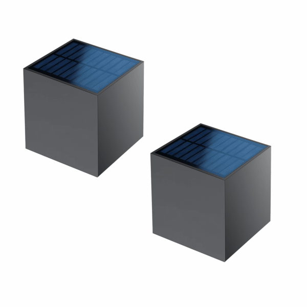 Solar wandlamp kubus