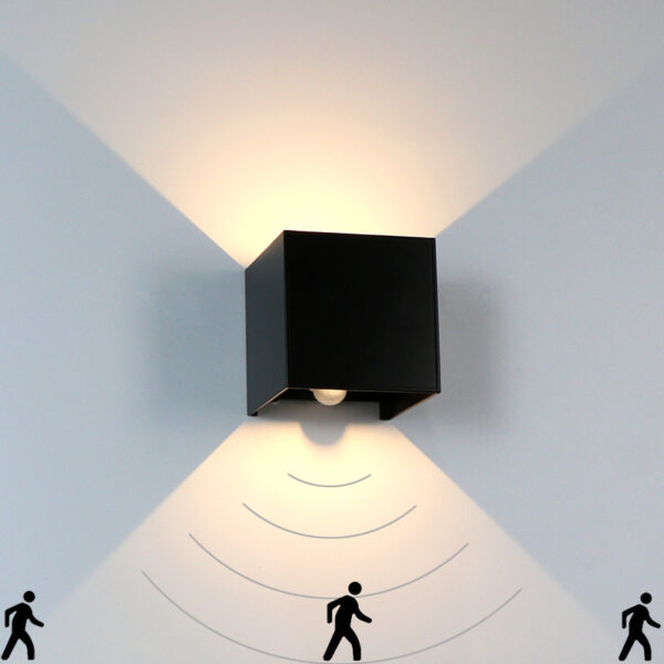 Outdoor lamp with sensor - Industrial wall lamp - mains power - 2700K