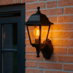Wandlamp met PIR bewegingssensor - E27 fitting - netstroom - IP44 - Afbeelding 2