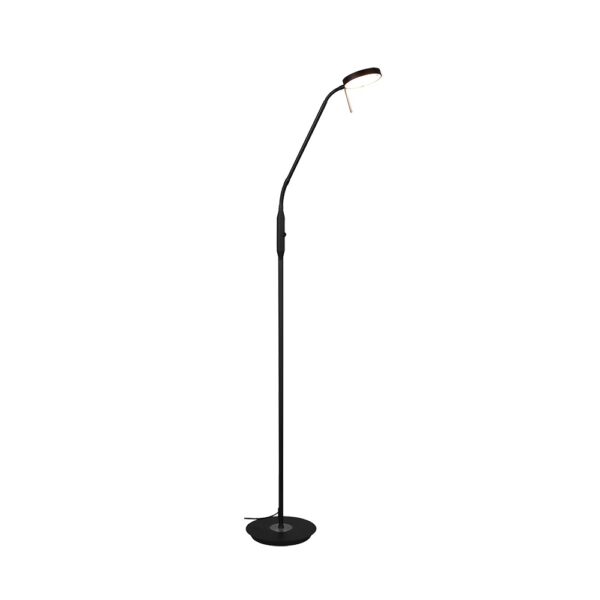 Vloerlamp minimalistisch - LED - dimbaar - 145 cm hoog - mat zwart