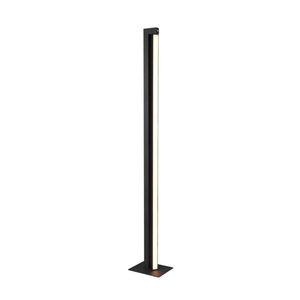 Moderne vloerlamp draaibaar - LED - 130 cm hoog - mat zwart