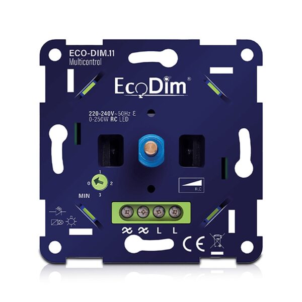 Multicontrol led dimmer 0-250w - universele fase-afsnijding - met wisselschakeling