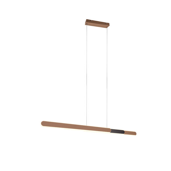 Moderne hanglamp - LED - dimbaar - 130 cm hoog verstelbaar - koffiekleur