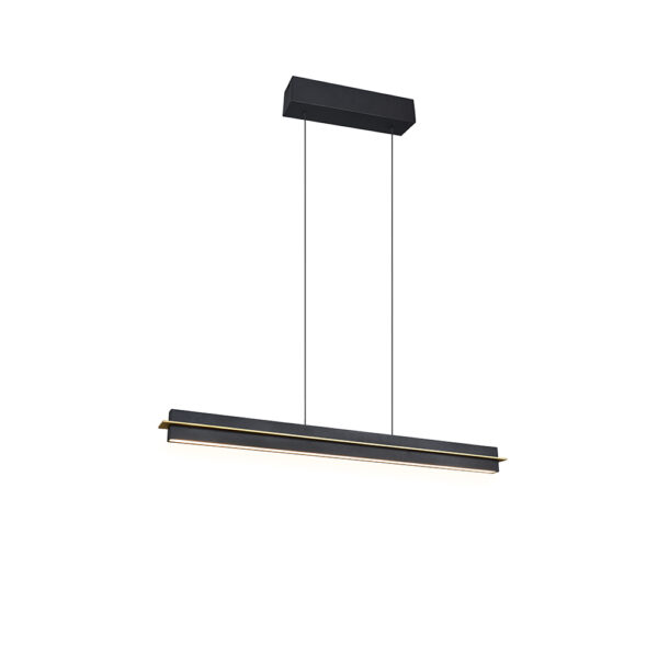 Moderne hanglamp - LED - dimbaar - 150 cm hoog - zwart