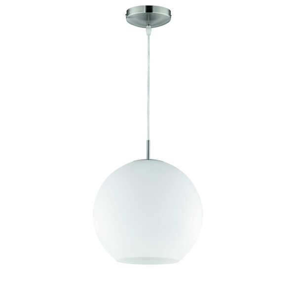 Hanglamp met opaalglas - E27 - 150 cm hoog - wit