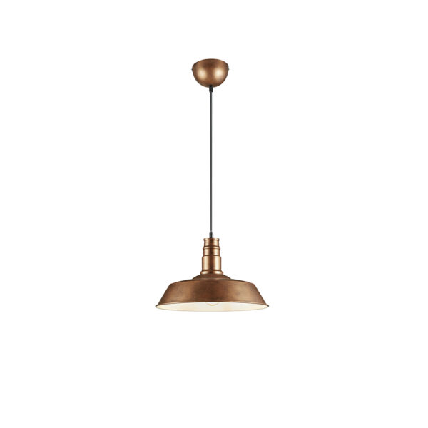 Industriële hanglamp metaal - E27 - 150 cm hoog - kupferfarbig antik