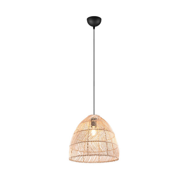 Boho hanglamp rotan vlechtwerk - E27 - 150 cm hoog - naturel