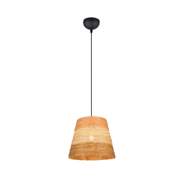 Boho hanglamp papiergaren - E27 - 150 cm hoog - 3 kleuren kap