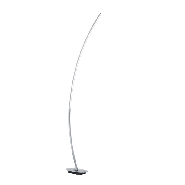 Design vloerlamp gebogen - LED - 158 cm hoog - aluminium