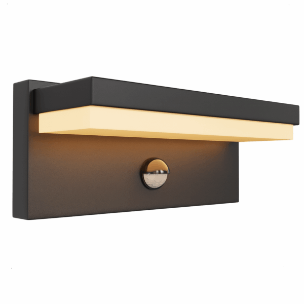 Oplaadbare buitenlamp met bewegingssensor - solar én USB oplaadbaar - dag en nachtsensor - zwart