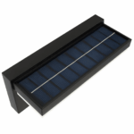 Oplaadbare buitenlamp met bewegingssensor - solar en USB oplaadbaar - dag en nachtsensor - zwart - Afbeelding 6