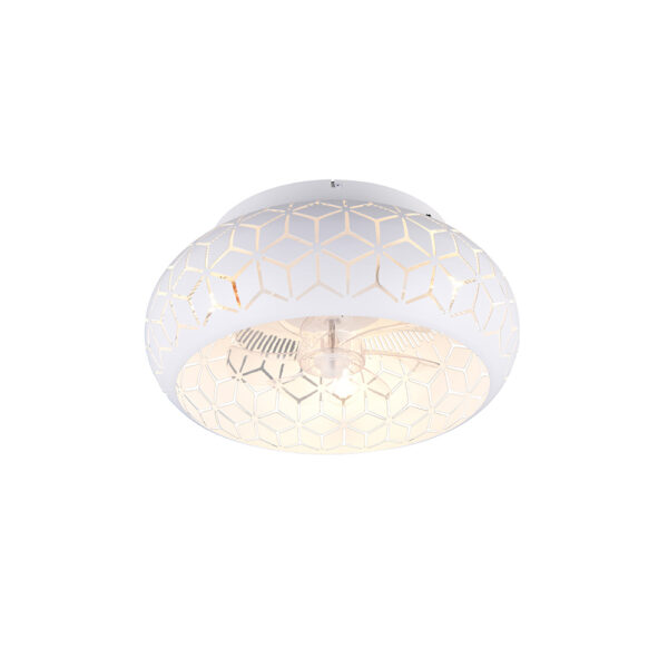 Design plafondventilator - E27 - dimbaar - met afstandsbediening - wit